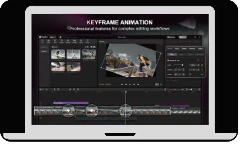 keyframe animation screenshot of capcut